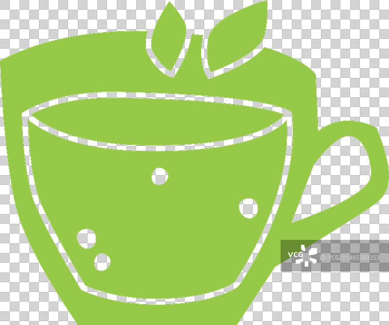 抹茶色剪影图片素材