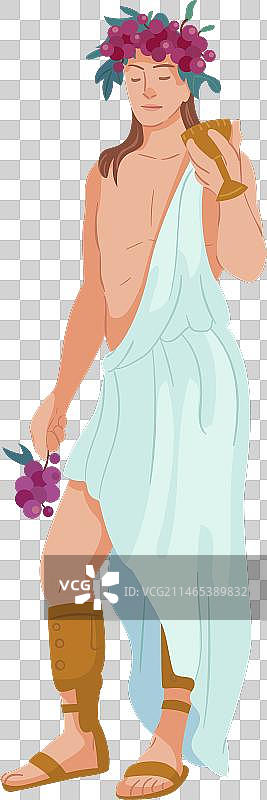 多彩的希腊酒神狄俄尼索斯图片素材