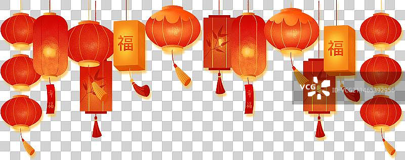 节日喜庆灯笼元素图片素材