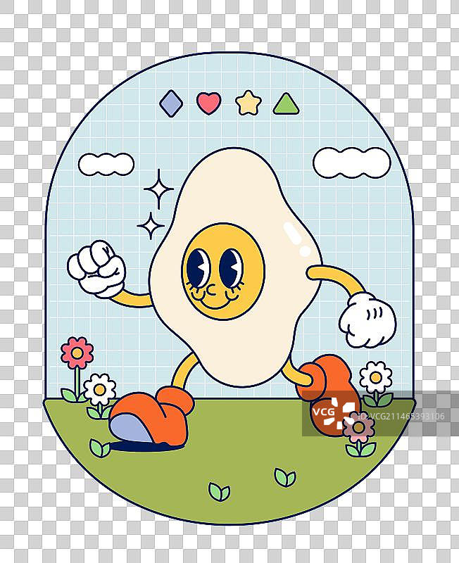 有趣的复古潮流阳光面图片素材