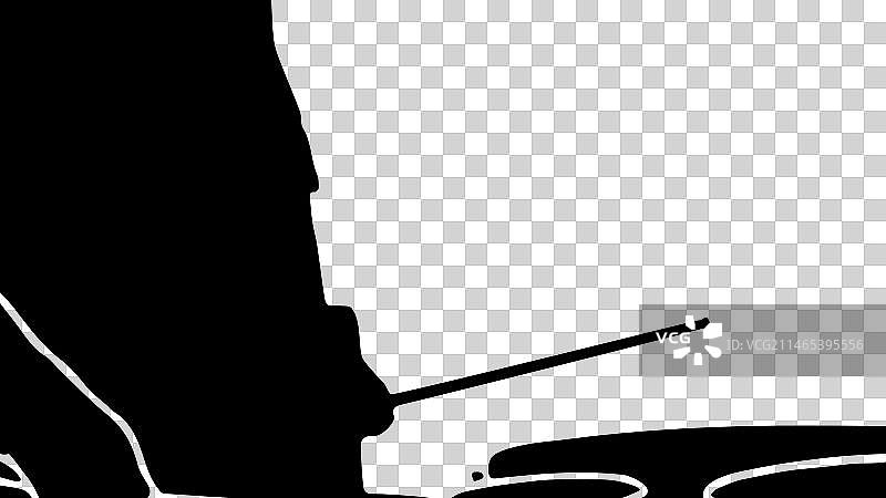 演奏鼓的军乐队成员轮廓图片素材