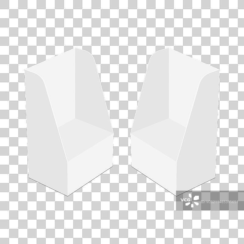 带搁板的空白小纸板展示盒图片素材