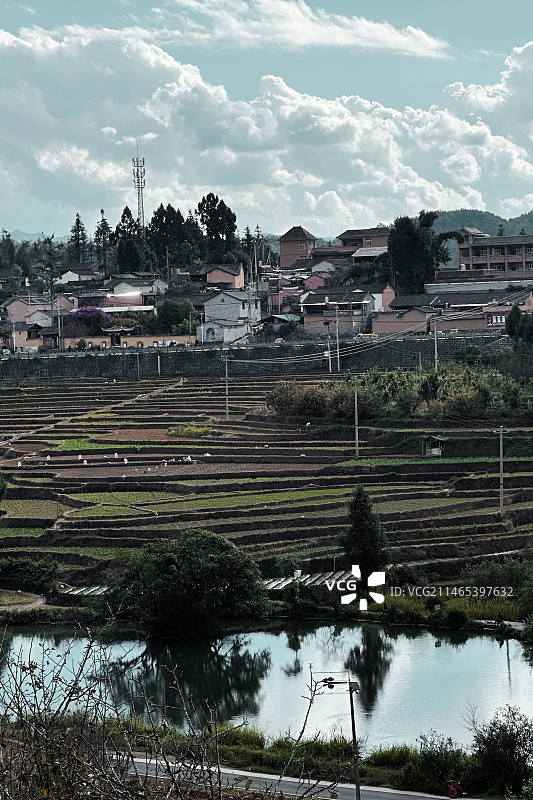 村落一色图片素材