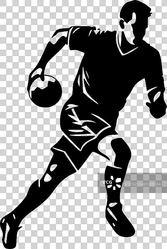 极简扁平足球标志图片素材