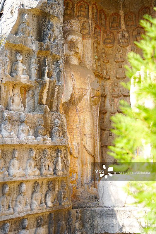 青州驼山石窟第二窟隋朝图片素材