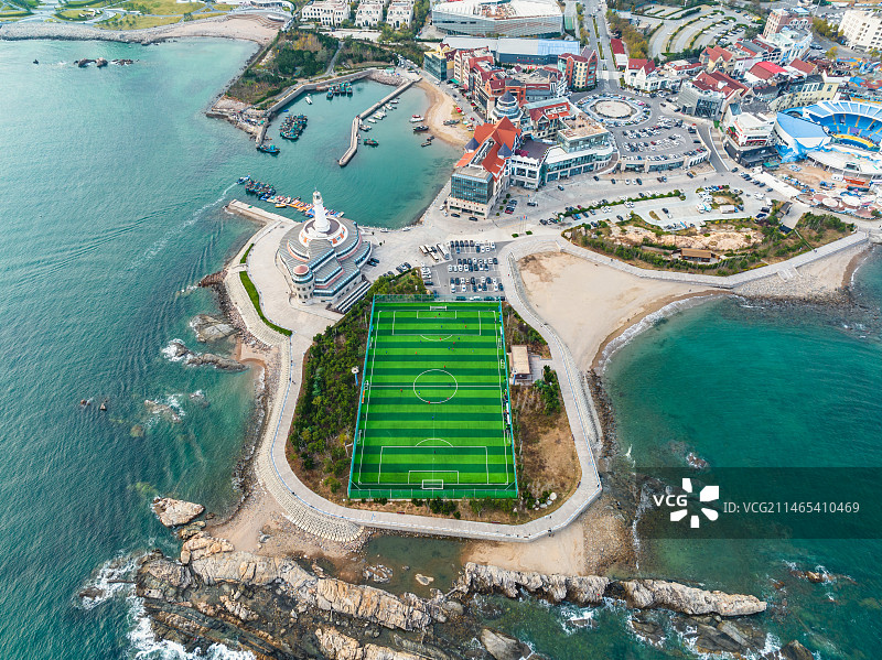 青岛极地海洋世界——海上足球场图片素材