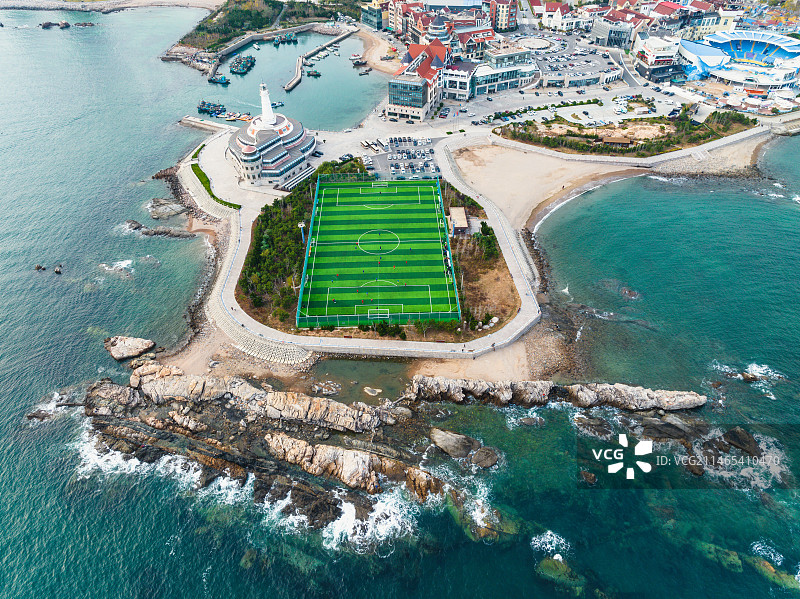 青岛极地海洋世界——海上足球场图片素材