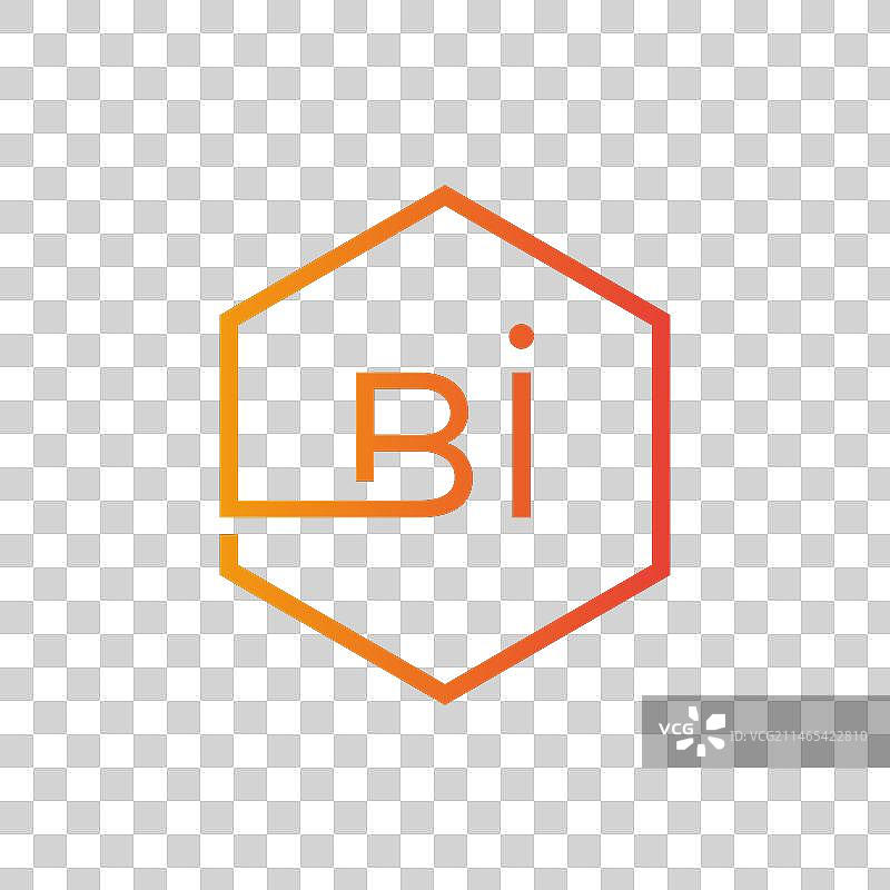 创意首字母六边形标志设计图片素材