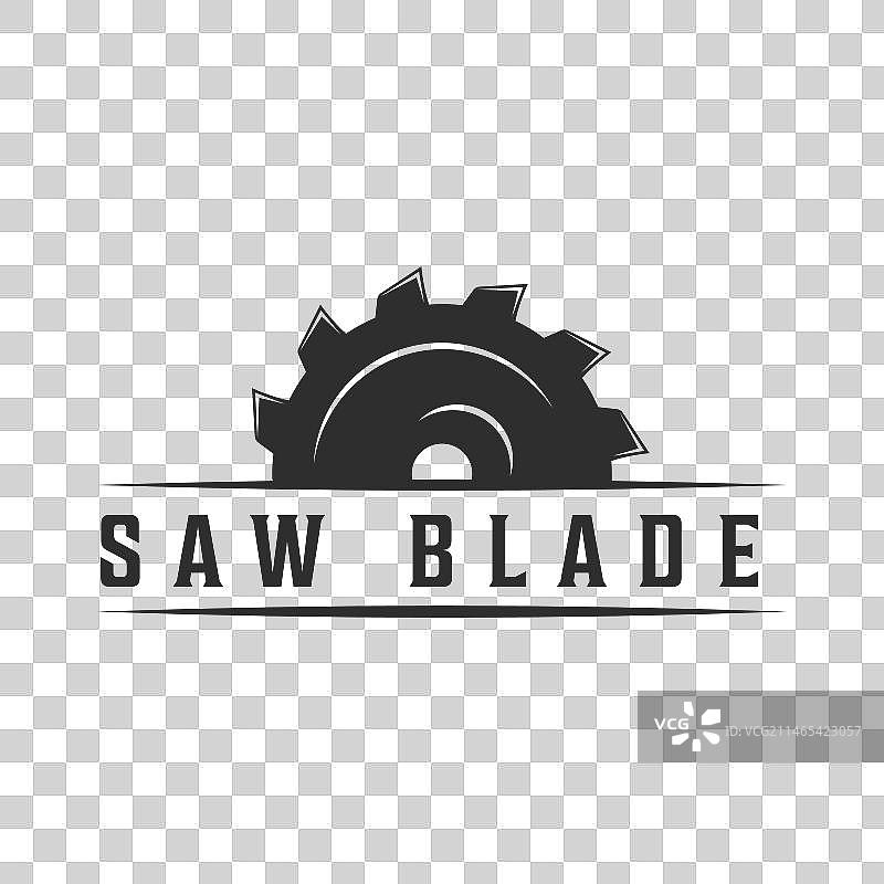 木工锯片复古标志模板图标图片素材