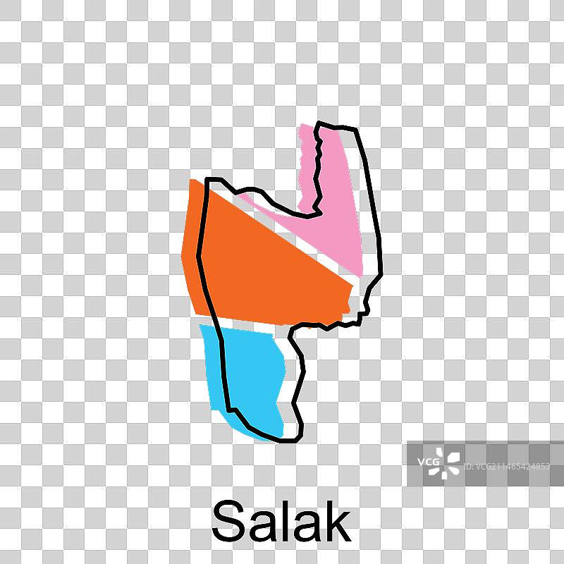 北苏门答腊省萨拉克地图图片素材