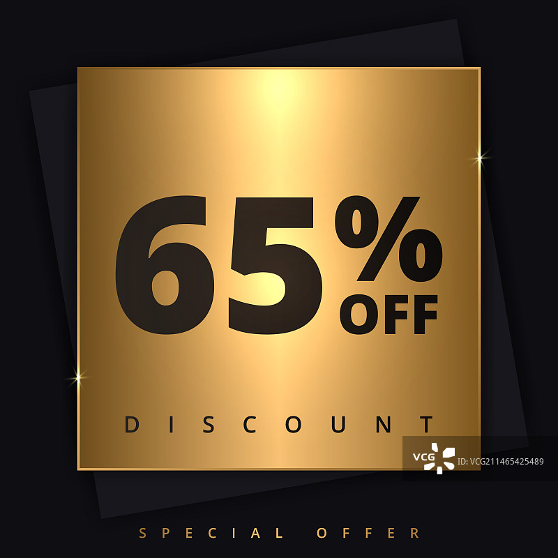 65%折扣优惠banner图片素材