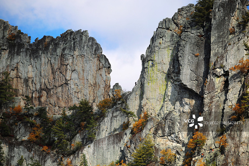 美国西弗吉尼亚州的岩层仰视图片素材