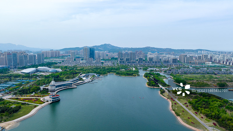 碧水蓝天，海滨城市日照（奥林匹克水上运动中心）图片素材