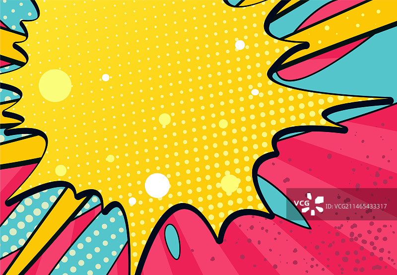 复古漫画书空白对话框图片素材