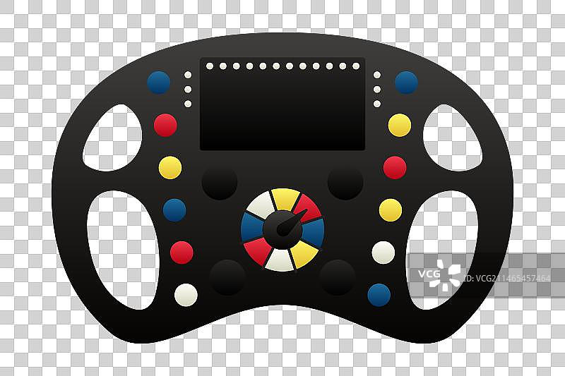 渐变风格的F1赛车方向盘图片素材