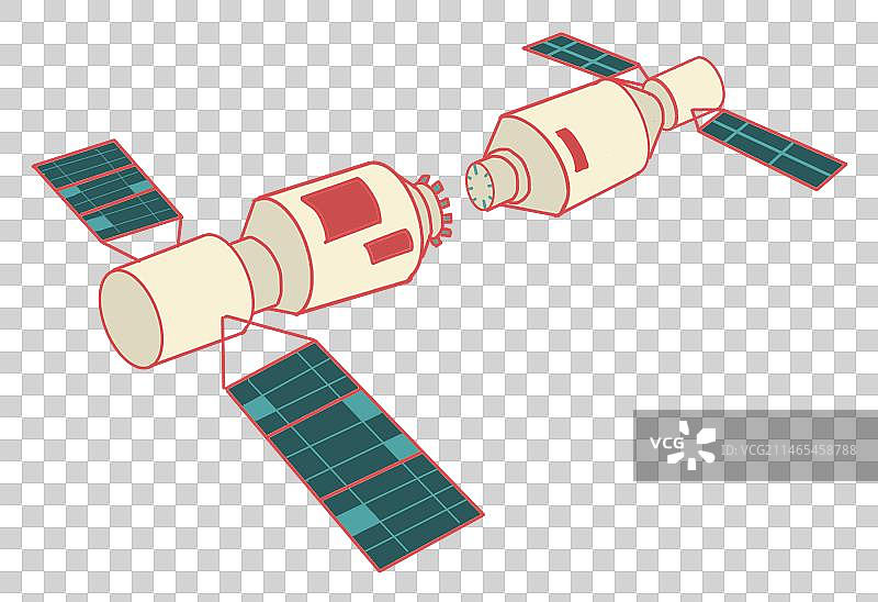 人造卫星天宫飞船宇宙飞船图片素材