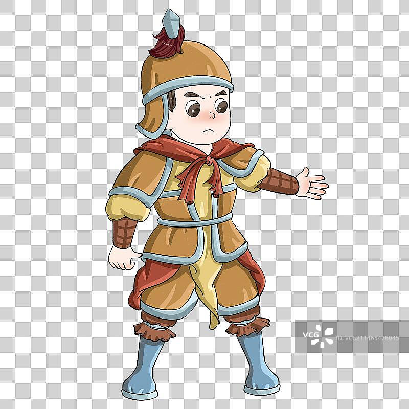 站着的古代将军图片素材