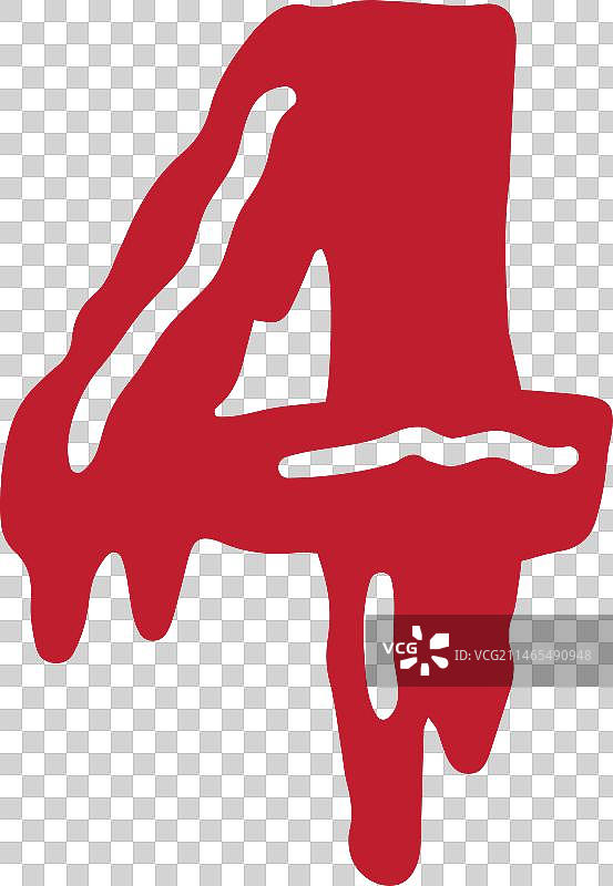 万圣节血腥数字4图片素材