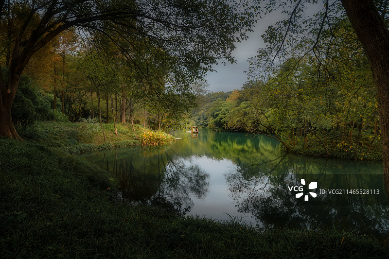 杭州西湖浴鹄湾图片素材