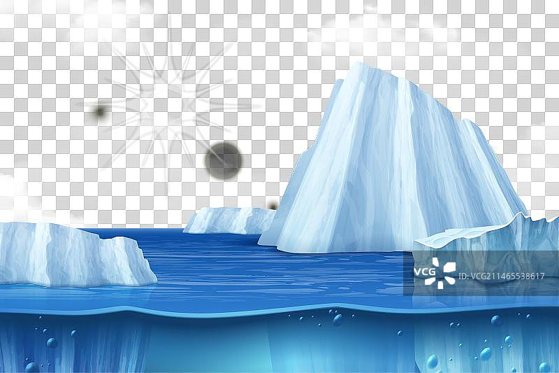 真实的冰山冰川图片素材