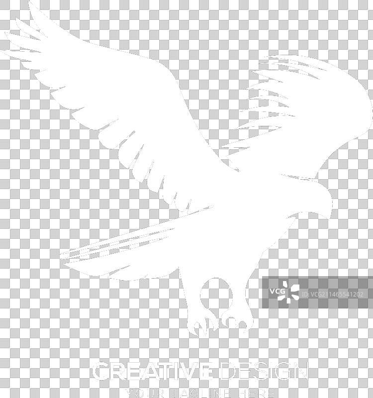 飞鹰猎隼现代标志图片素材