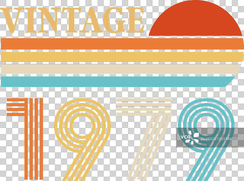 1979年复古T恤设计图片素材