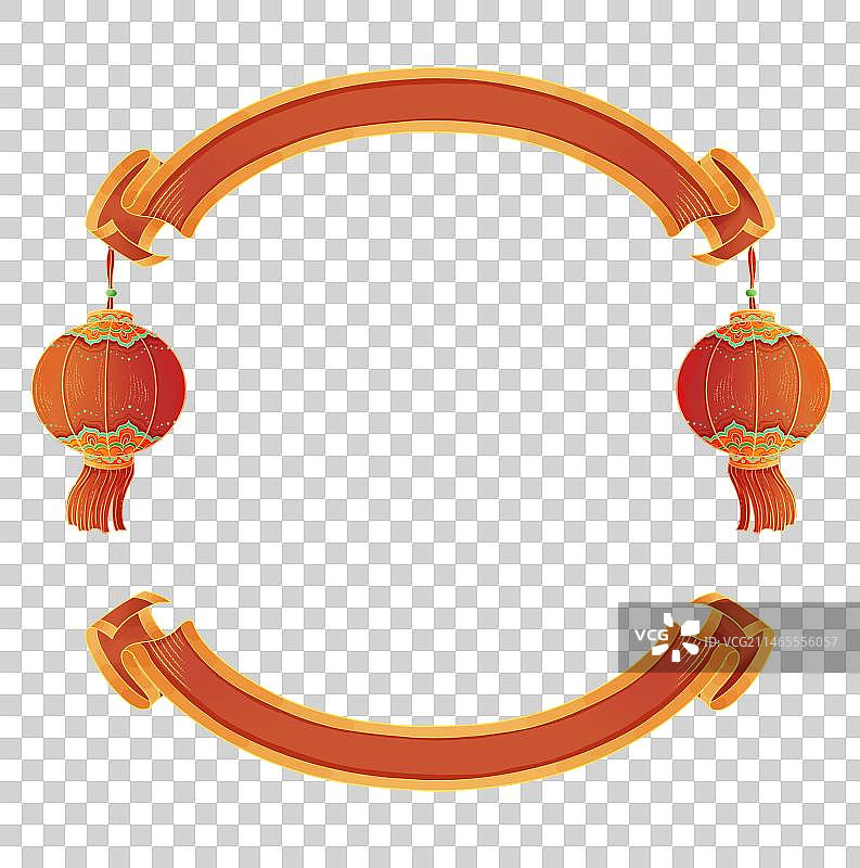 灯笼横幅装饰元素国风图片素材