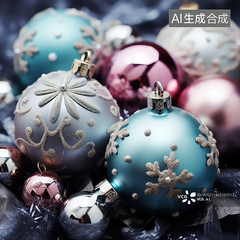 【AI数字艺术】圣诞元素图片素材