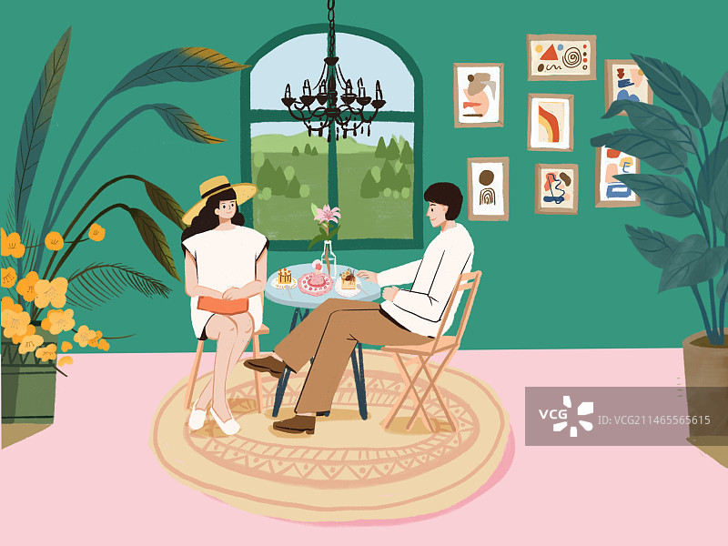 情侣约会图片素材