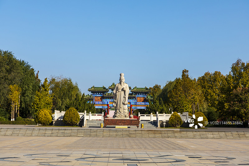 卫辉比干庙比干雕像图片素材