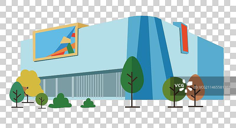 城市地标建筑插画图片素材