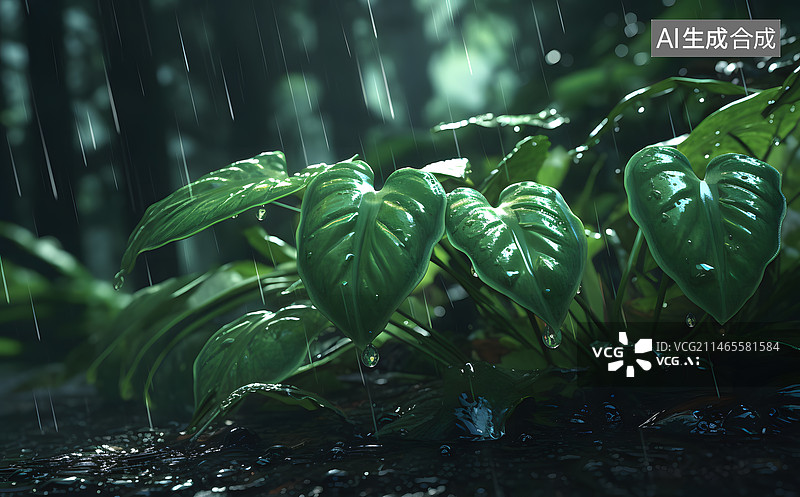 【AI数字艺术】热带雨林图片素材