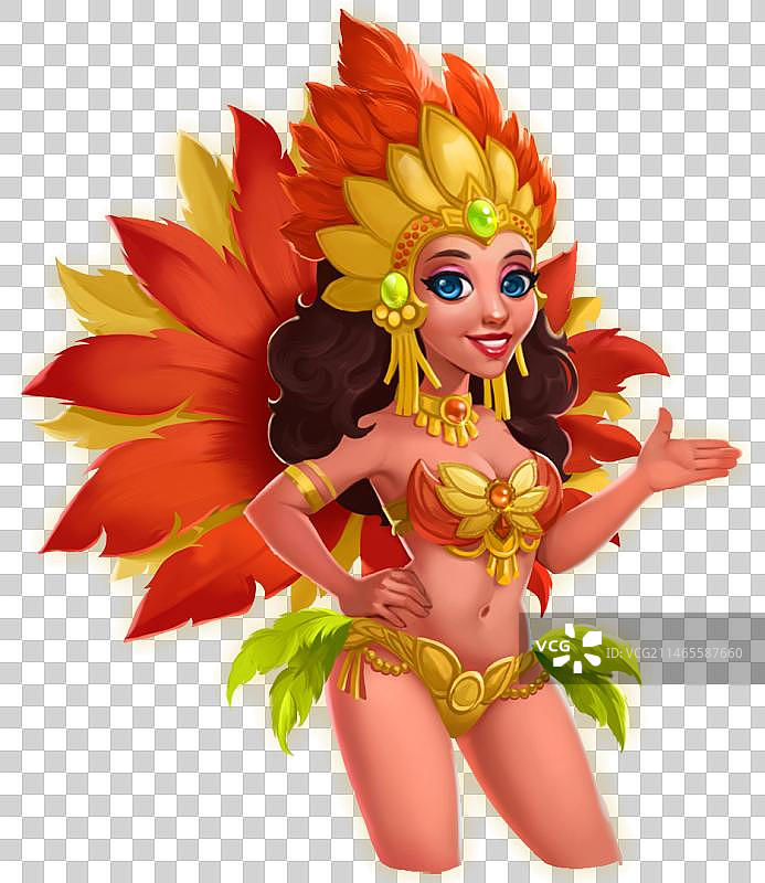 桑巴舞女图片素材