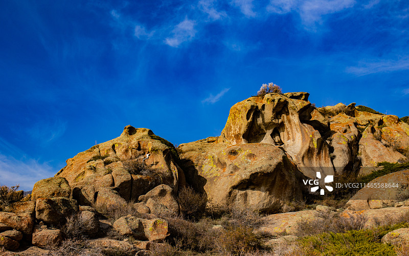 新疆博州怪石峪花岗斑岩怪石群落图片素材