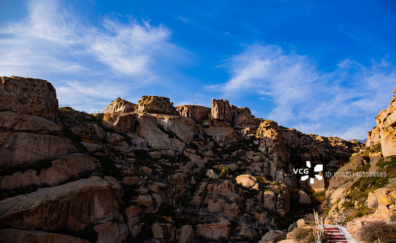 新疆博州怪石峪花岗斑岩怪石群落图片素材
