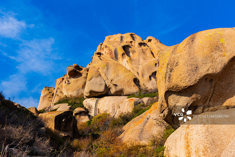 新疆博州怪石峪花岗斑岩怪石群落图片素材