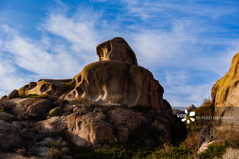 新疆博州怪石峪花岗斑岩怪石群落图片素材