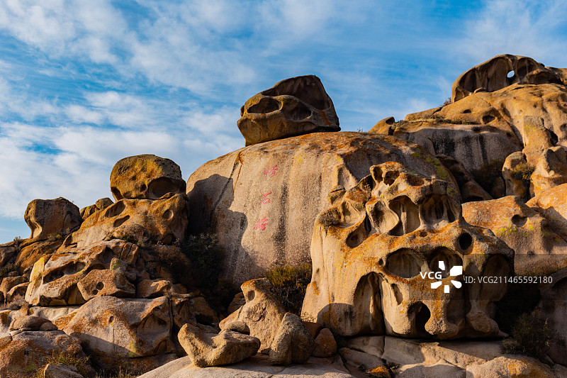 新疆博州怪石峪花岗斑岩怪石群落图片素材