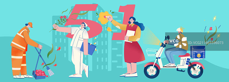 五一劳动节图片素材