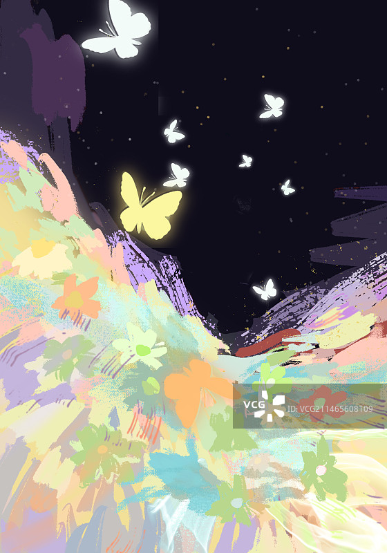 星空花束图片素材