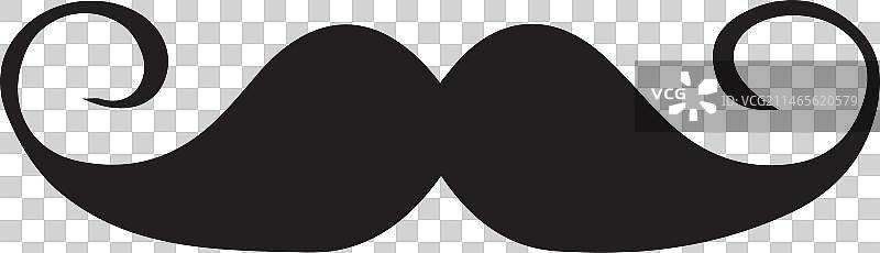 八字胡图标图片素材