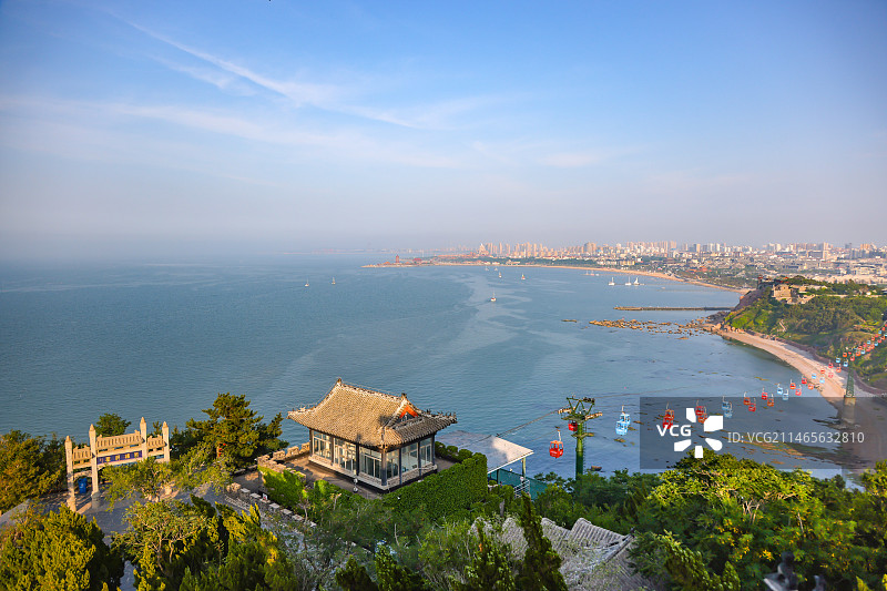 山东烟台蓬莱阁风景图片素材