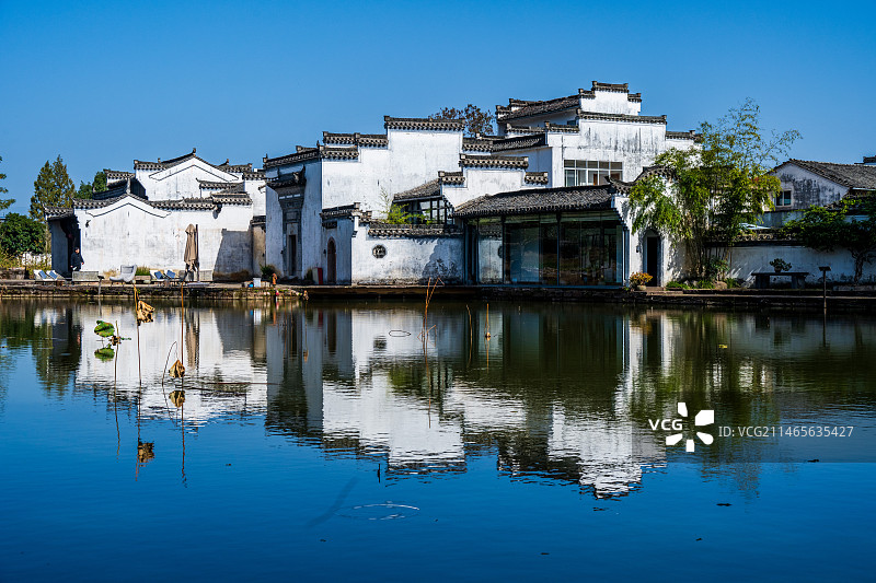 呈坎的建筑，安徽宣城歙县图片素材