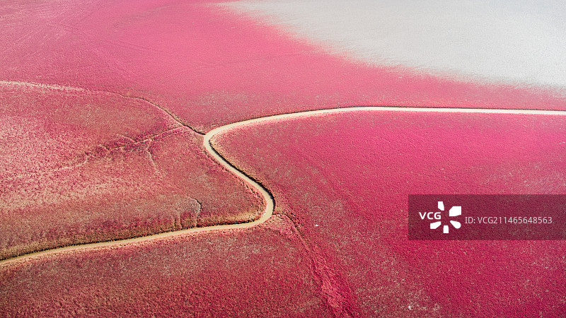 红海滩图片素材