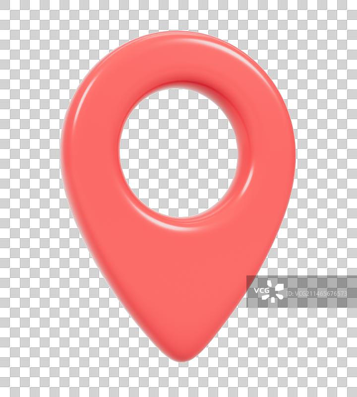 元素定位图标3D渲染图片素材