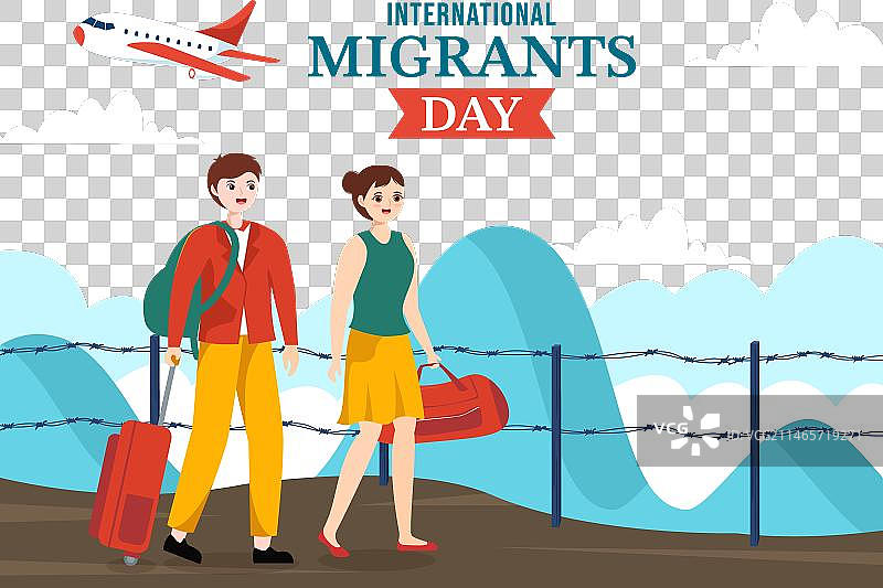 12月18日国际移民日图片素材