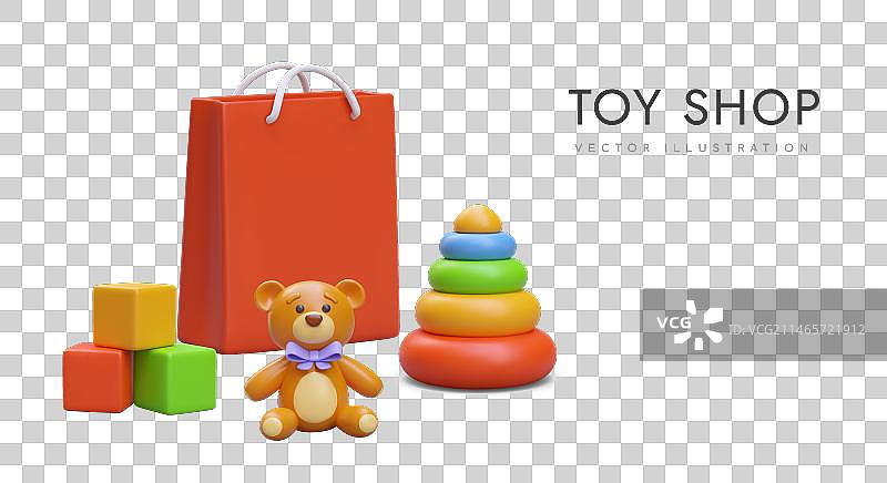 玩具店购物玩具素材合集图片素材