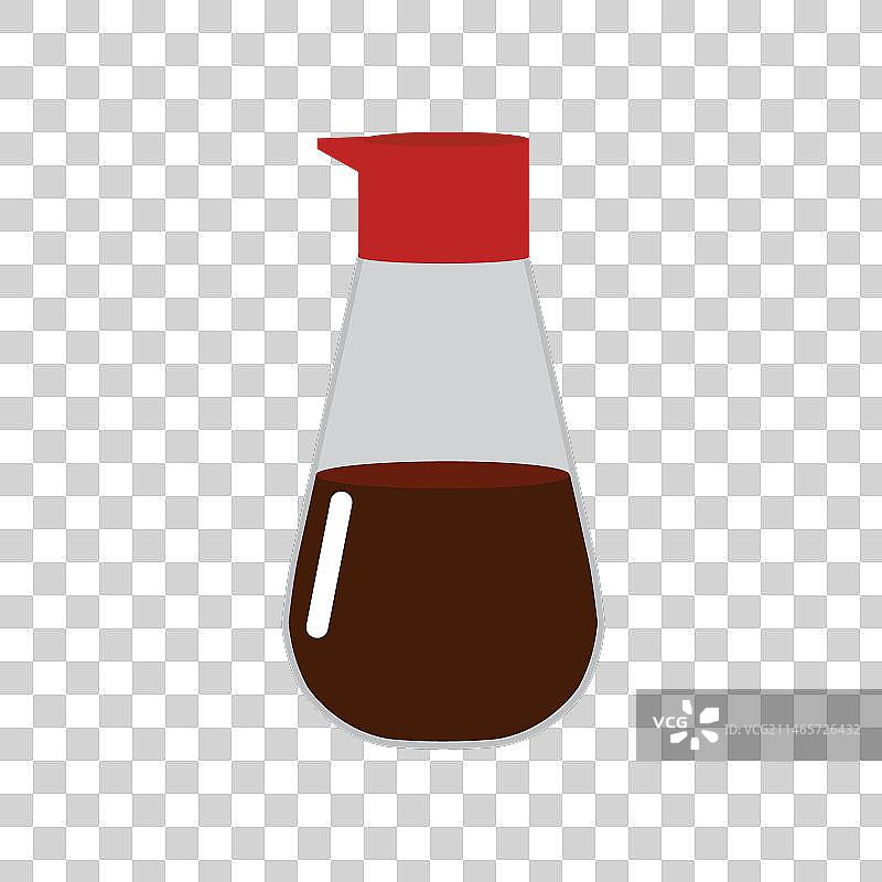 酱油半扁平设计图片素材