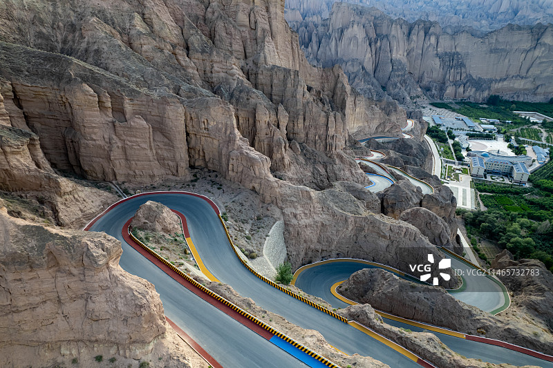 景泰黄河石林航拍图片素材