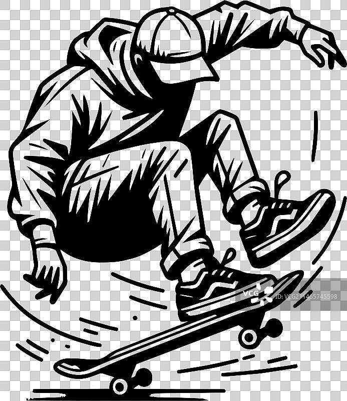 滑板空中技巧大师图片素材